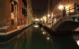 3d обои Красивая Венеция  ночь
